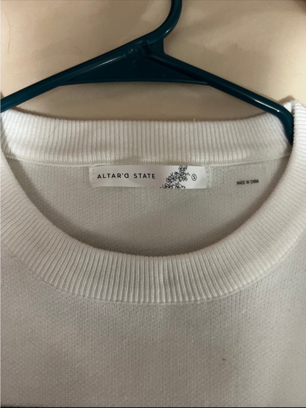 Altar'd State Cream Crewneck Pullover - Picture 2 of 4